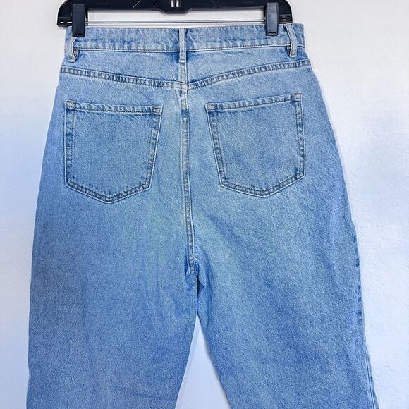 Pacsun Women's 100% Cotton High Rise Straight Mom Jeans in Light Wash size 28 - Picture 5 of 5